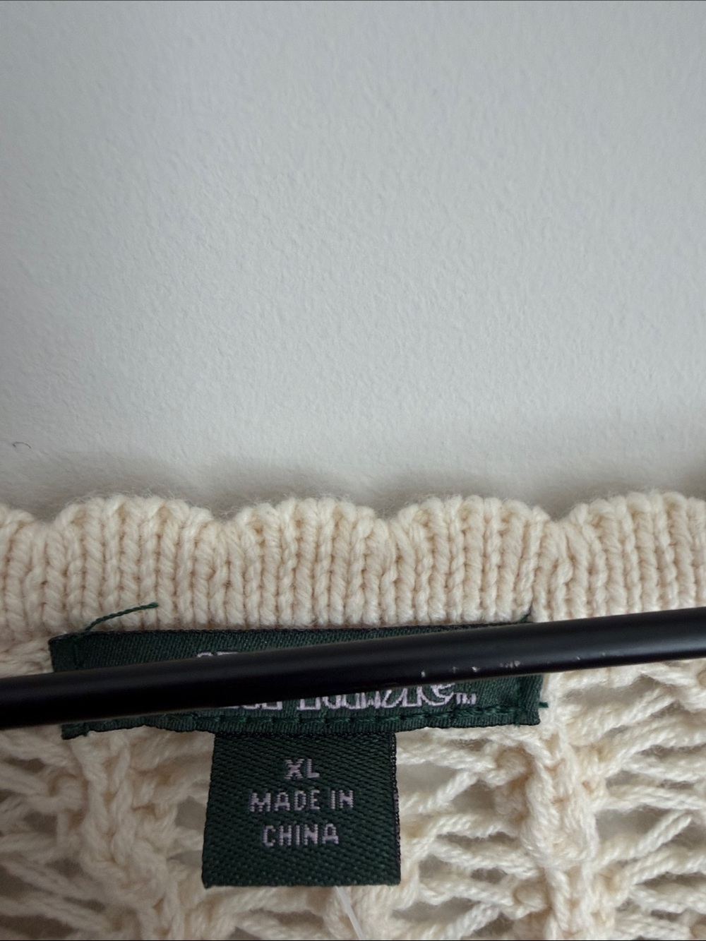 Crochet Crop Sweater Size XL - Picture 4 of 5